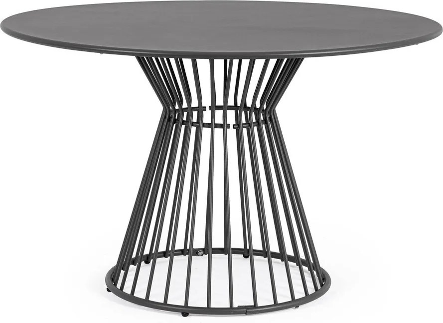 Стоманена кръгла градинска маса за хранене ø 120 cm Austin – Bizzotto