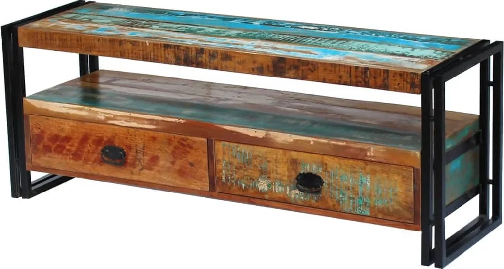 243275 vidaXL ТВ шкаф, регенерирано дърво масив