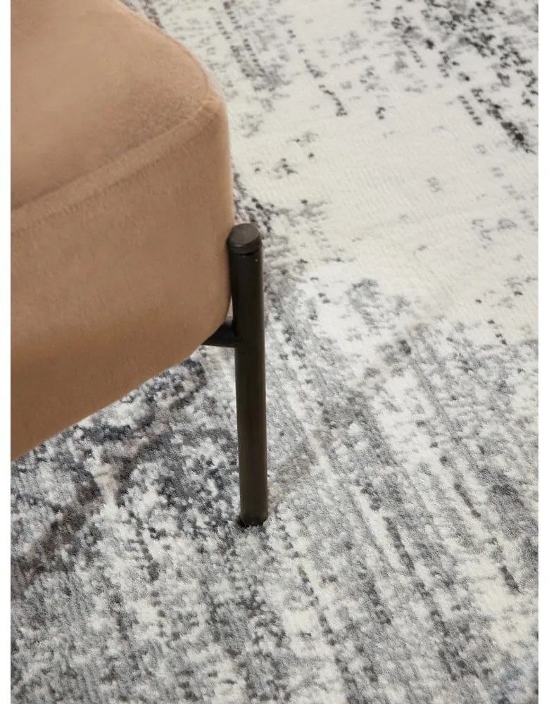 Сиво-кремав кръгъл килим ø 120 cm Gloria Lydia – Hanse Home