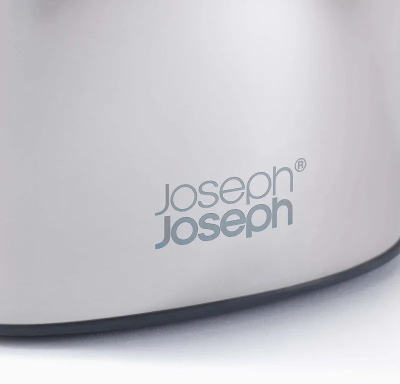 Четка за тоалетна Joseph Joseph Flex 360 Luxe 70583, Силиконова сменяема глава, Инокс