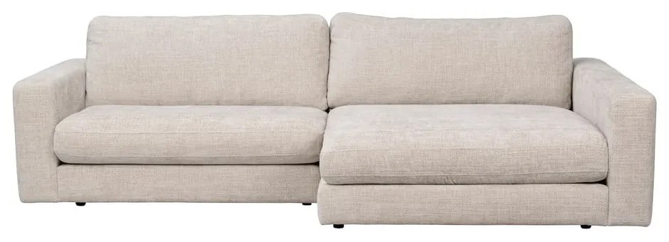 Кремав ъглов диван (десен ъгъл) Duncan - Rowico