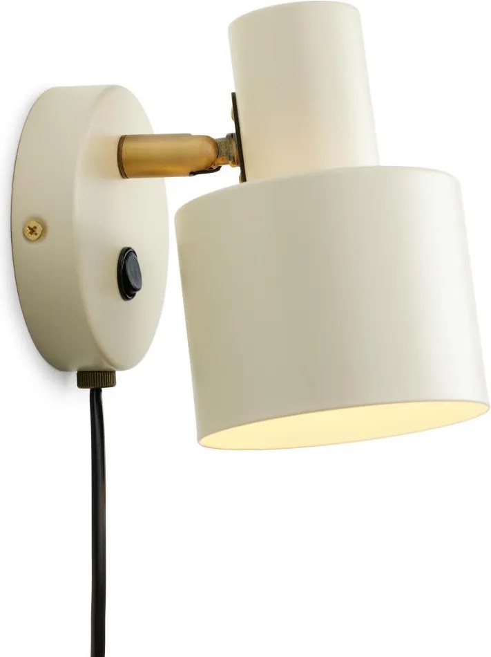 Halo Design 746873 - Стенно точково осветително тяло VOGUE 1xE27/40W/230V крем/месинг