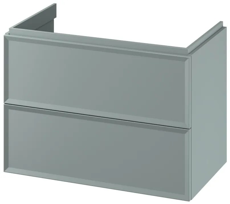 Cersanit S1017-004 - Висящ шкаф за баня под мивка MILLE 80x45 cm в цвят мента