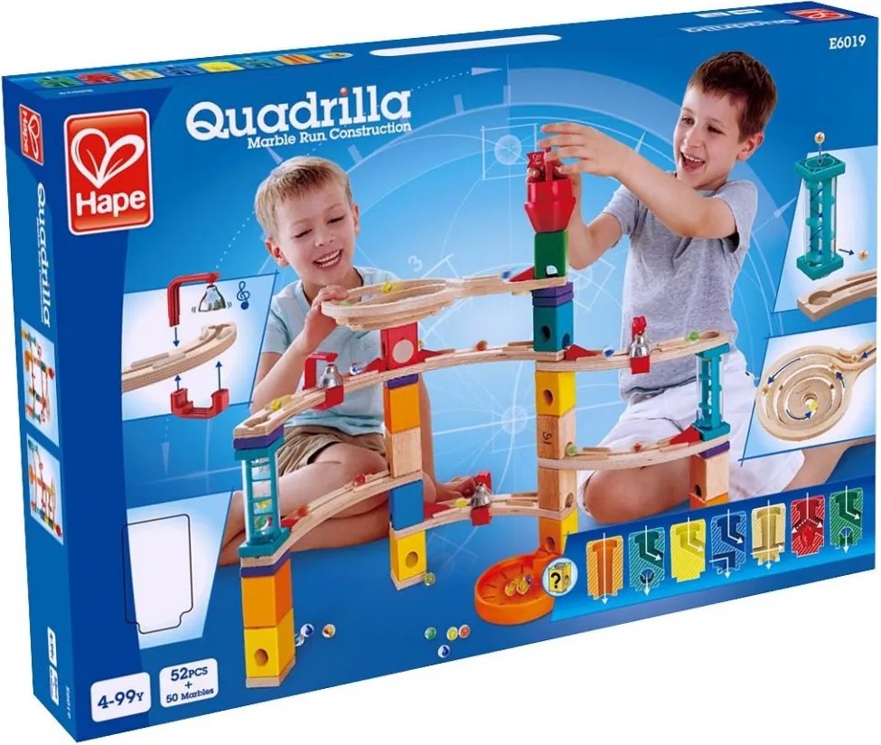 Hape - Дървена писта с топчета Бягство от замъка H6019