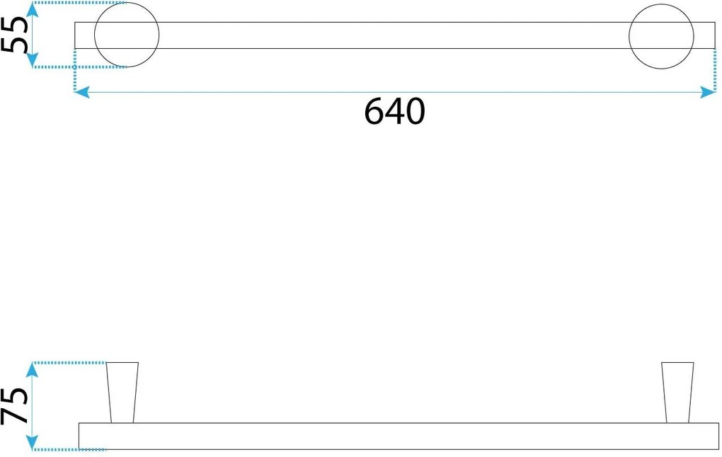 Закачалка за баня 16101 Aristo Brush Gold