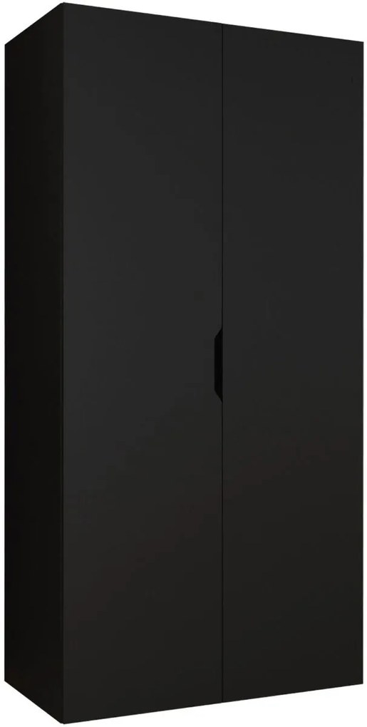 Гардероб Малага двукрилен-Черен