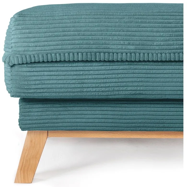 Тюркоазена табуретка от рипсено кадифе Tori – Bonami Selection