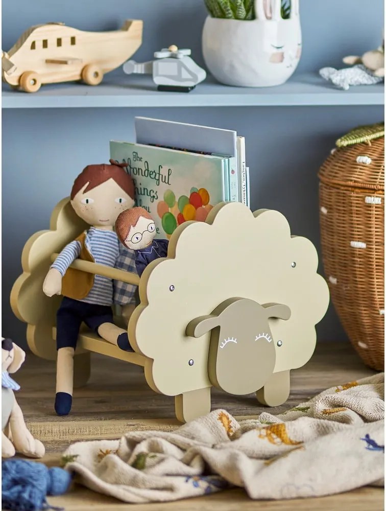 Бежова детска библиотека 30,5x30x35 cm Dolly – Bloomingville Mini