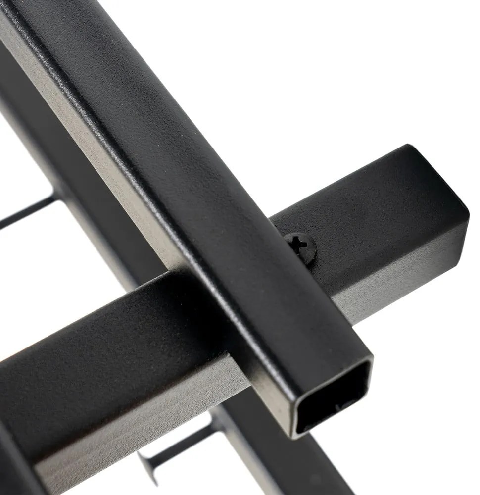 Черна метална стенна закачалка с рафт Marco – Spinder Design