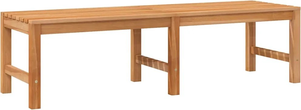316627 vidaXL Градинска пейка, 150 см, тиково дърво масив