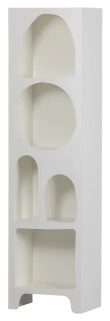 Бял шкаф за книги 48x180 cm Caz - WOOOD