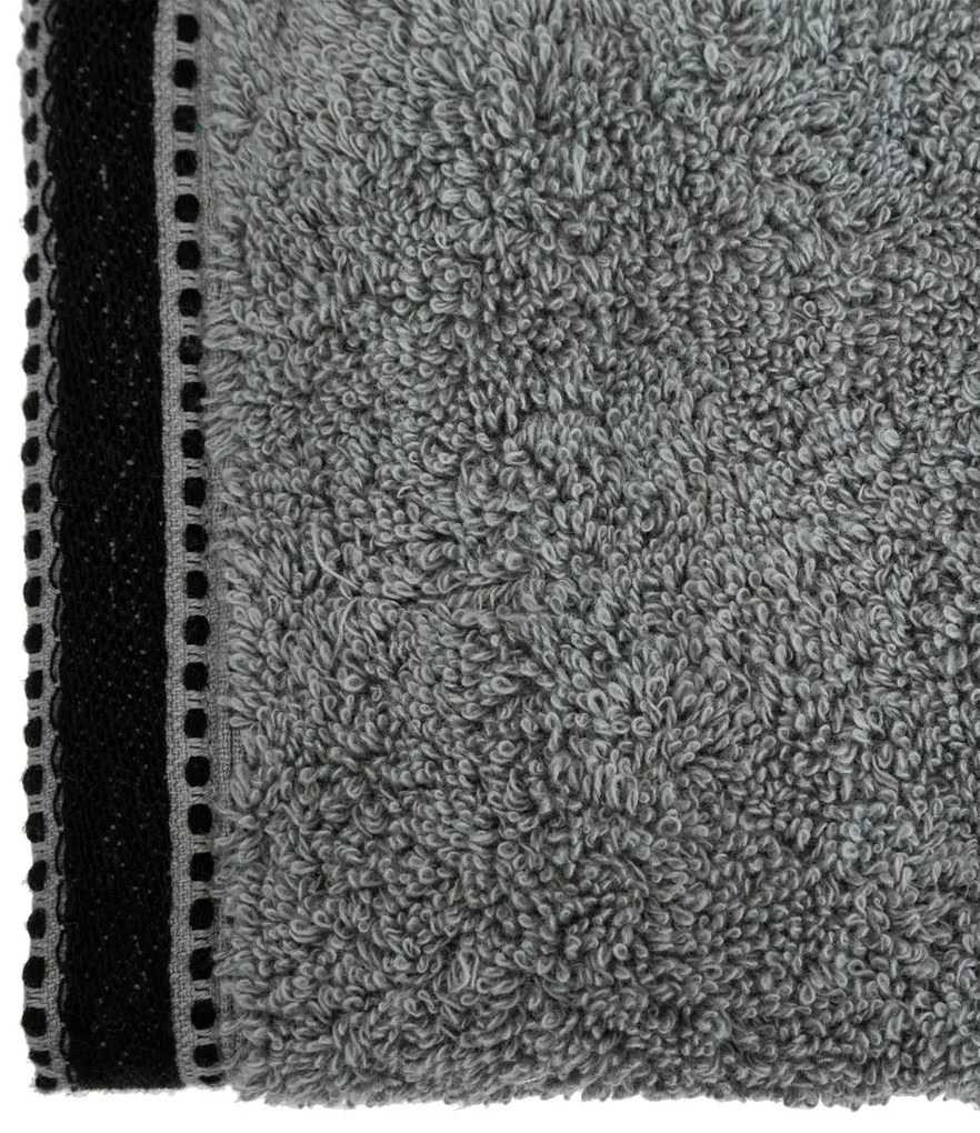 Кърпа за ръце atmosphera Joia, 30x50 cm, Памук - Тъмносив