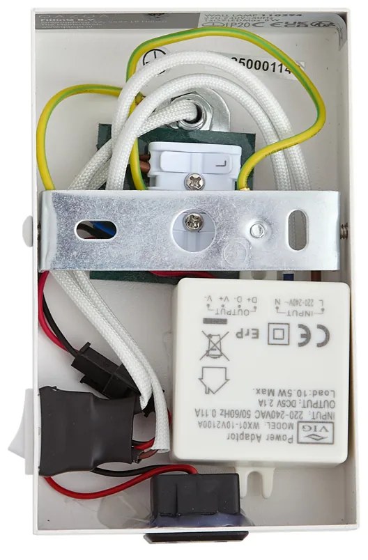 Модерна стенна лампа бяла регулируема с USB-C - Croft