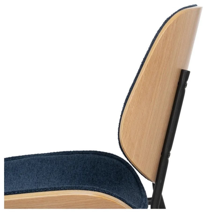 Тъмносини трапезни столове в комплект от 2 бр. Elio – Ixia