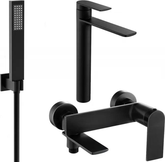 Mexen Zero R02 комплект за вана, черен - 71113R02-70