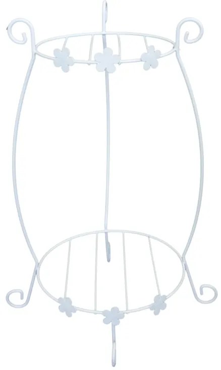 Feronya - Цветарник за две саксии бял FEFER-01