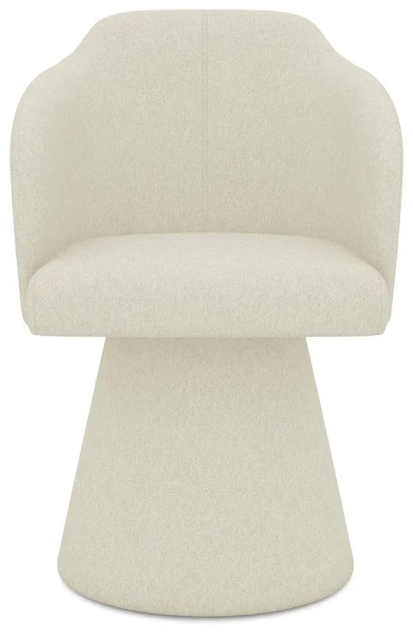 Кремав тапициран трапезен стол Kanoa – Makamii