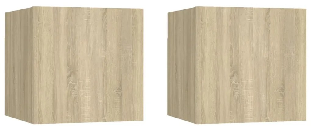 Sonata H Нощни шкафчета 2 бр дъб сонома 30,5x30x30 см инженерно дърво