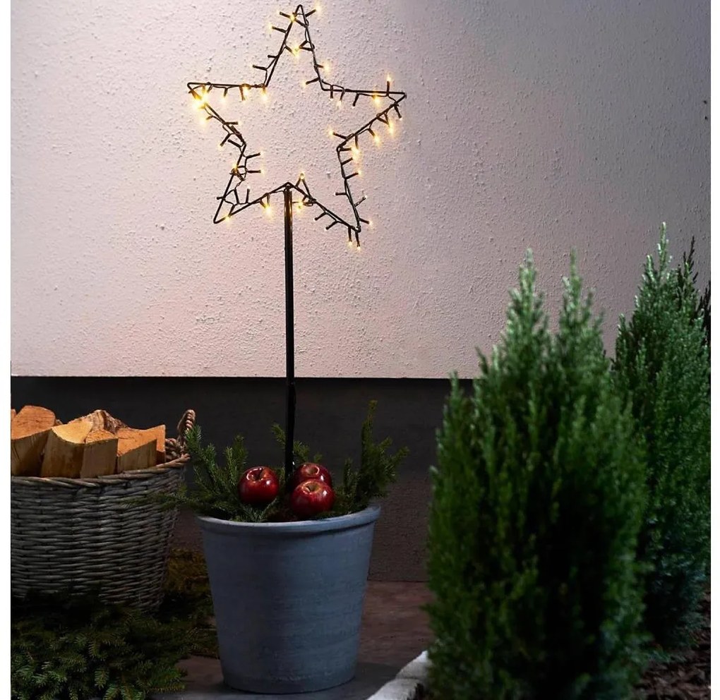 Eglo 411175 - LED външна коледна декорация SPIKY LED/3xAA IP44 звезда