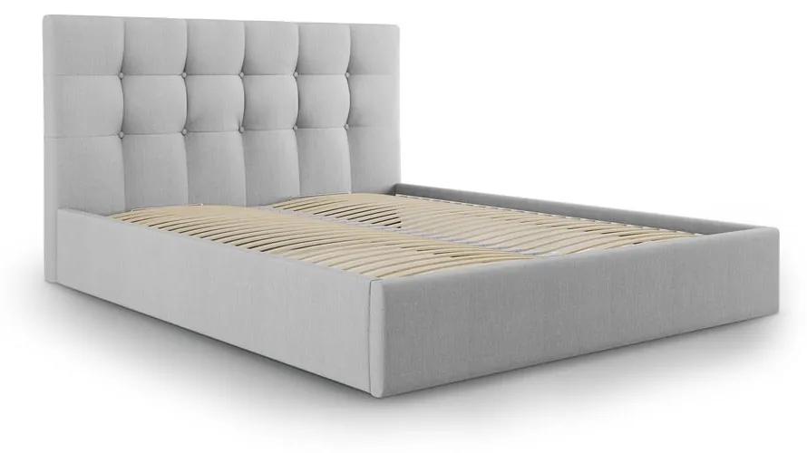 Светлосиво двойно легло , 160 x 200 cm Nerin - Mazzini Beds