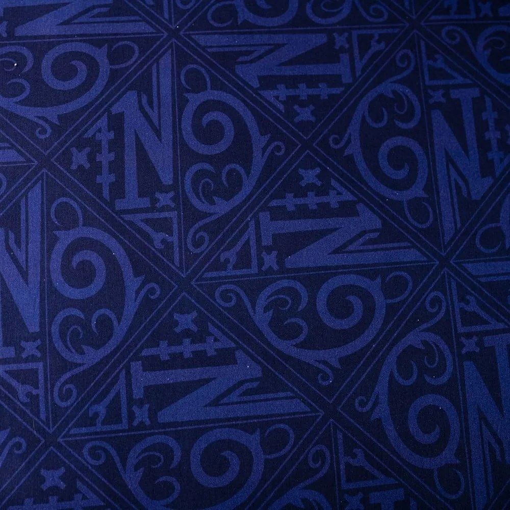 Тъмносиньо единично памучно детско спално бельо 140x200 cm Wednesday "Rain" – Jerry Fabrics