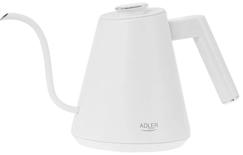 Електрическа кана Adler AD 1349W, 1100W, 1 л, 40-100 C, Поддържане на топлината, LED дисплей, Бял