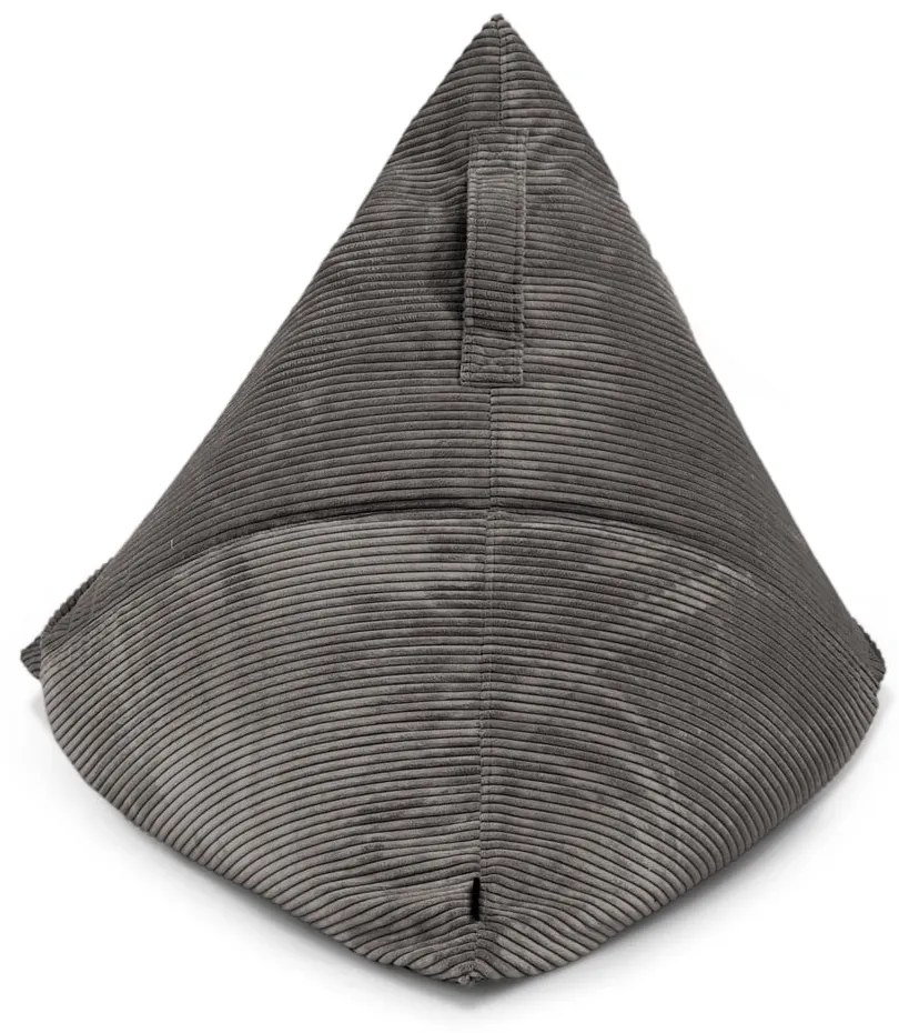 Тъмносив пуф от рипсено кадифе Razzmatazz – SLOWDOWN