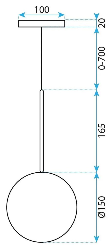 Пендел сфера 15cm APP1680-1CP