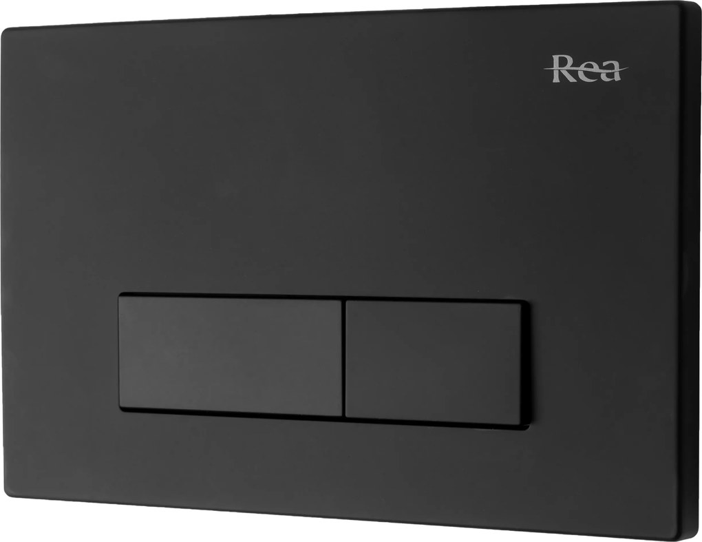 Комплект стелаж за вграждане с бутон Rea H Black