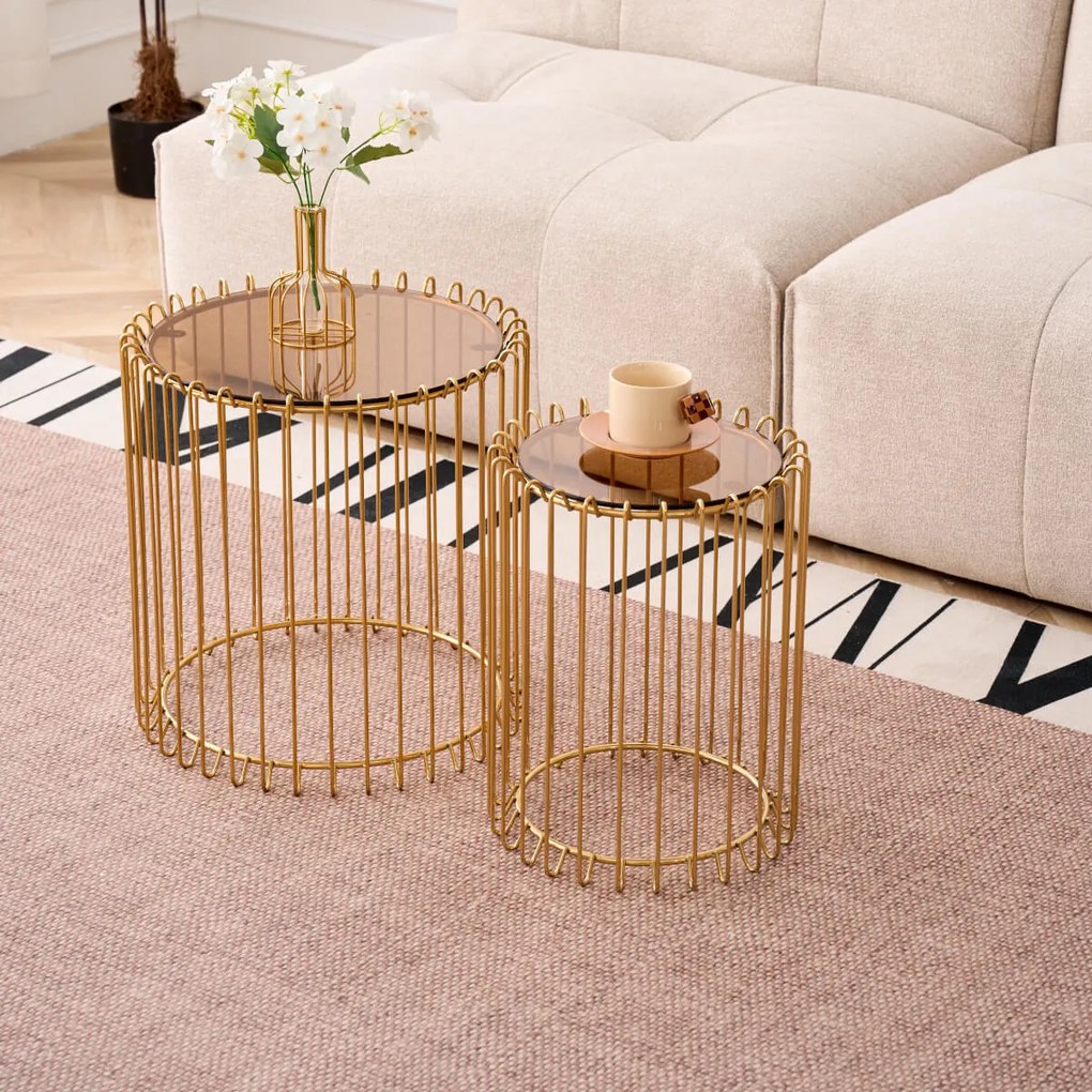 Кафе-масиs Temporal Lite-злато