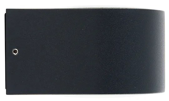 Модерна външна стенна лампа черна с LED 2-светлини IP54 - Карла