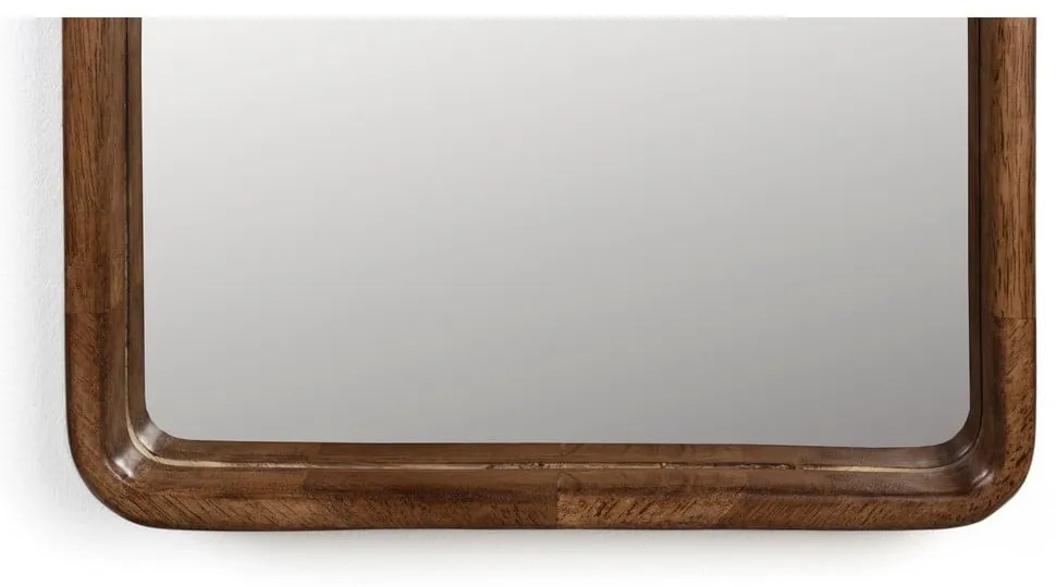 Стенно огледало от масивно дърво 34x120 cm Nyko – White Label