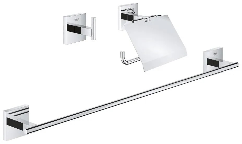 GROHE 41124000 - Комплект аксесоари START CUBE 558 mm, полирано хромово покритие