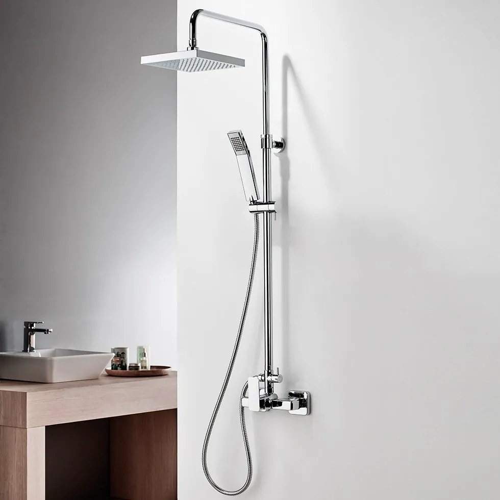 Душ колона Eurorama Quadra-Хром