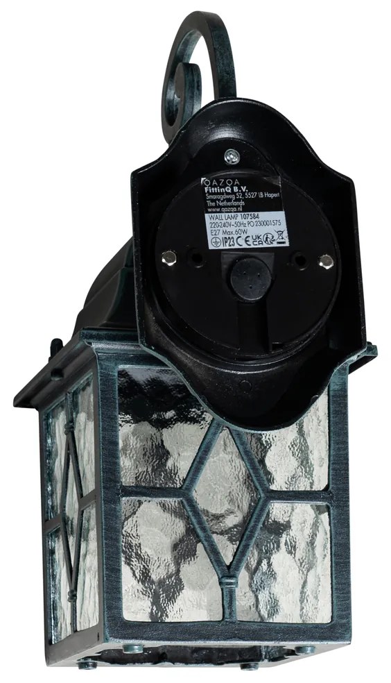 Романтичен външен стенен фенер тъмно зелен - Лондон