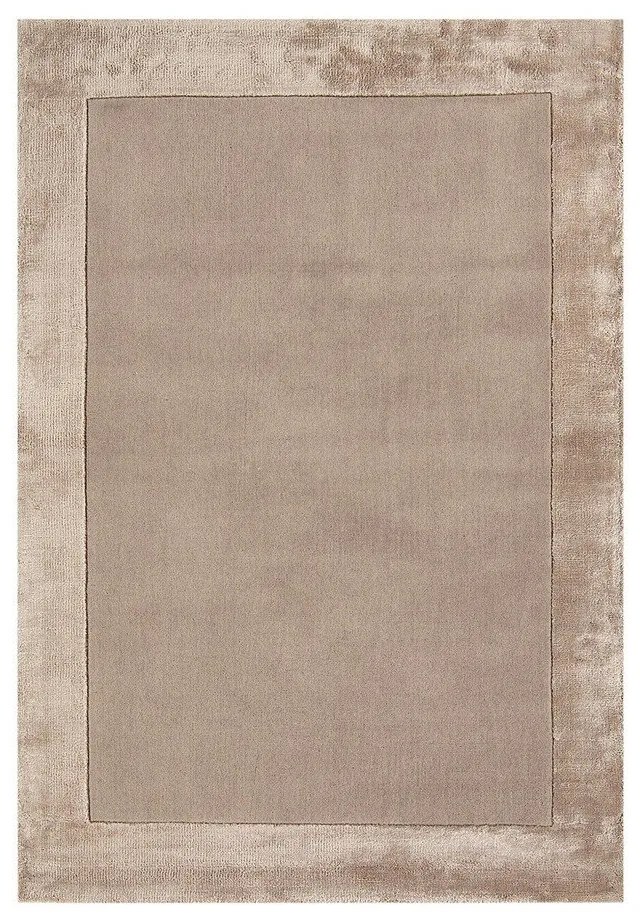 Светлокафяв ръчно изработен килим със смес от вълна 120x170 cm Ascot – Asiatic Carpets