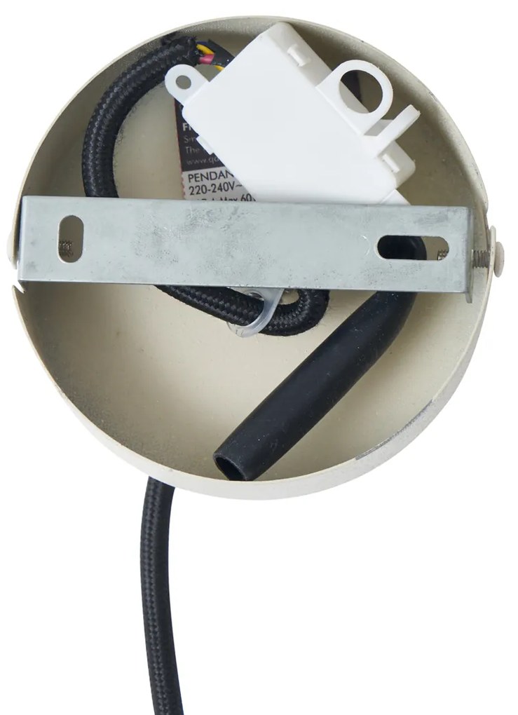 Индустриална висяща лампа бежова с 4 светлини - Cage Rack