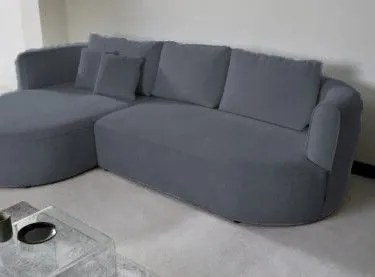 Ъглов диван Айрис Мини-сив-ляв