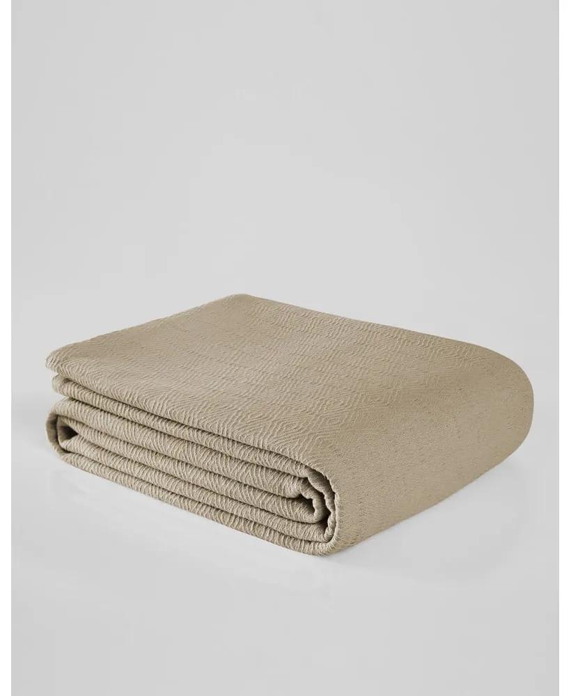 Бежова памучна покривка за двойно легло 200x230 cm Serenity - Mijolnir