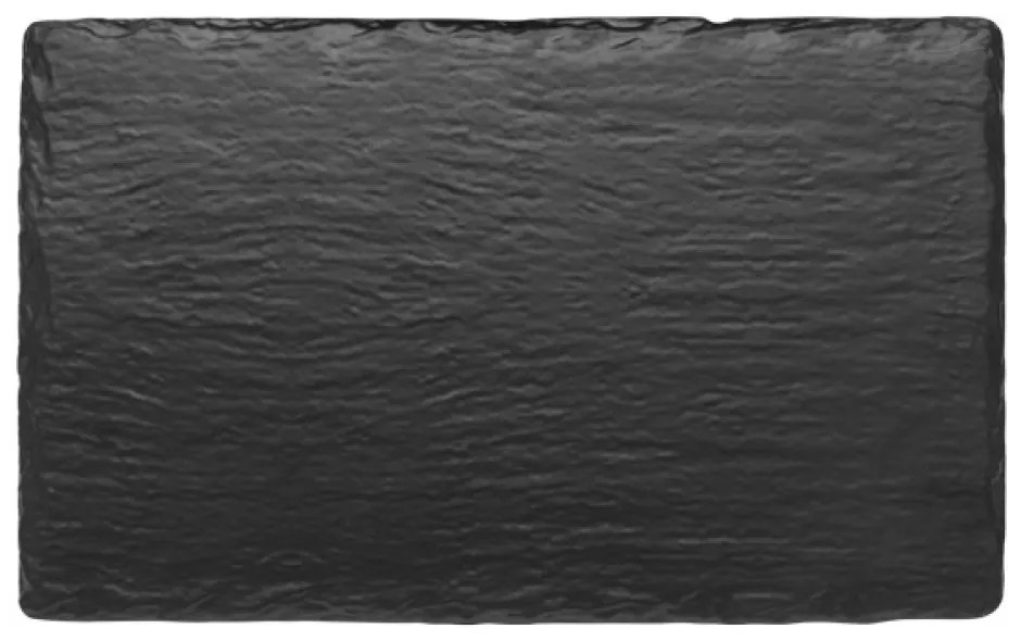 Kulsan - Меламиново плато правоъгълно 26,5x16,2xh1см GN1/4 BLACK SLATE EFFECT-(47014.BL)