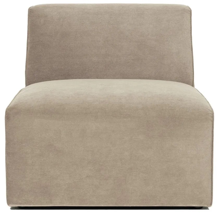 Бежов велурен модул на дивана (централна част) Sting - Scandic