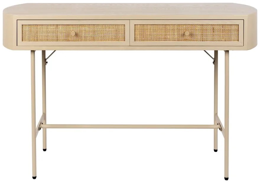 Бежова конзолна маса 40x120 cm Amaya – White Label