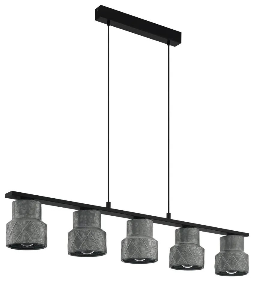 Eglo 39855 - Полилей на кабел HILCOTT 5xE27/40W/230V