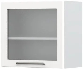 Висящ шкаф Modena V5-60-1KS with Витрина-White - White glossy