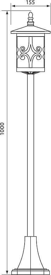 Градински фенер JARDIN, кафяв, 1xE27