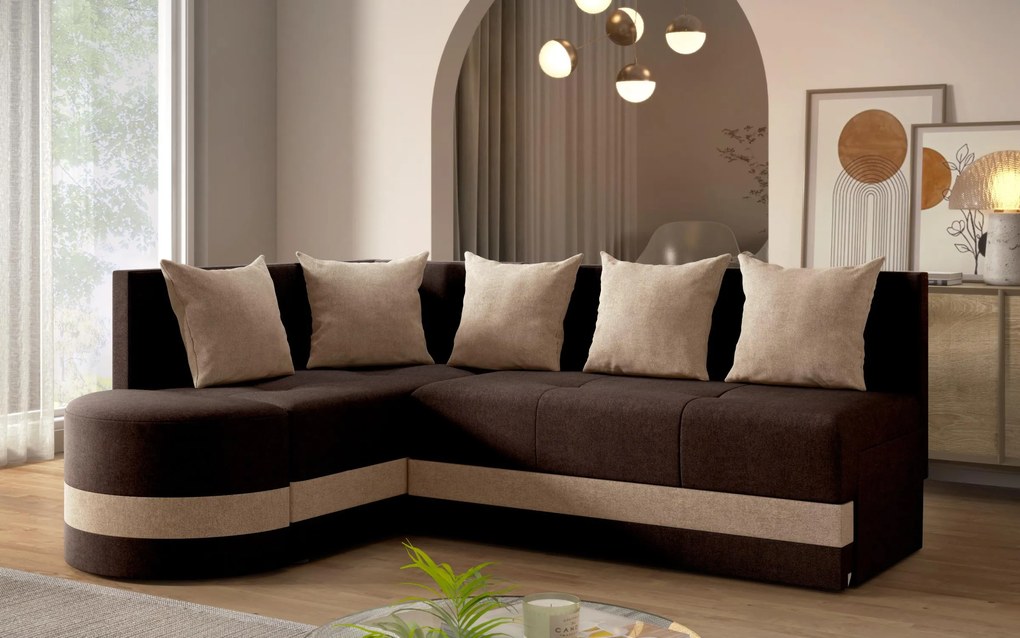 Разтегателен ъглов диван Вилиян S