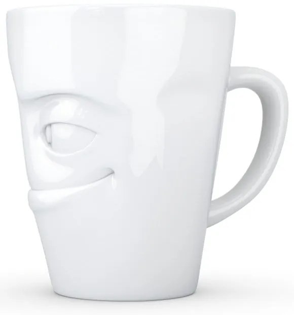 Бяла порцеланова чаша с дръжка - 58products