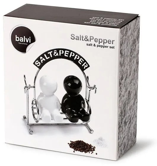 Солница и пиперница с поставка Salt & Pepper - Balvi