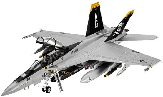 Сглобяем модел, Revell, Самолет F/A 18F Super Hornet, 97 части