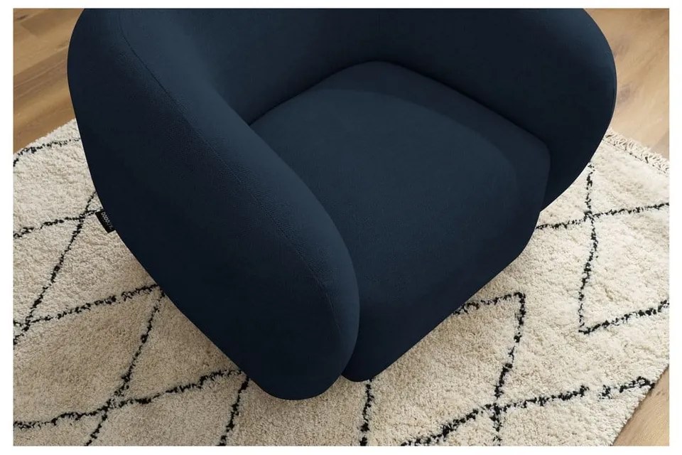 Тъмносиньо кресло Celine – Bobochic Paris